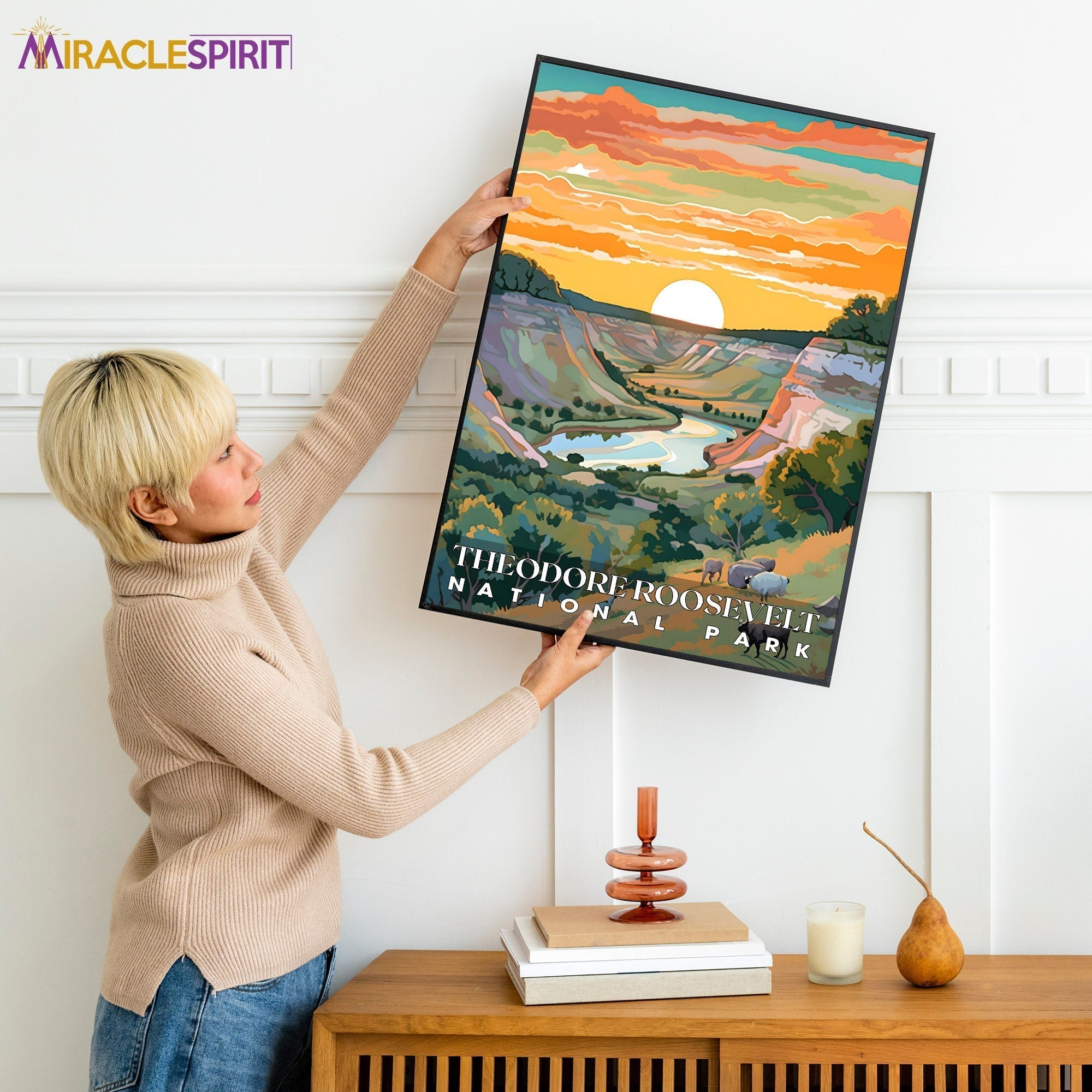 Theodore Roosevelt National Park, National Parks Wall Poster