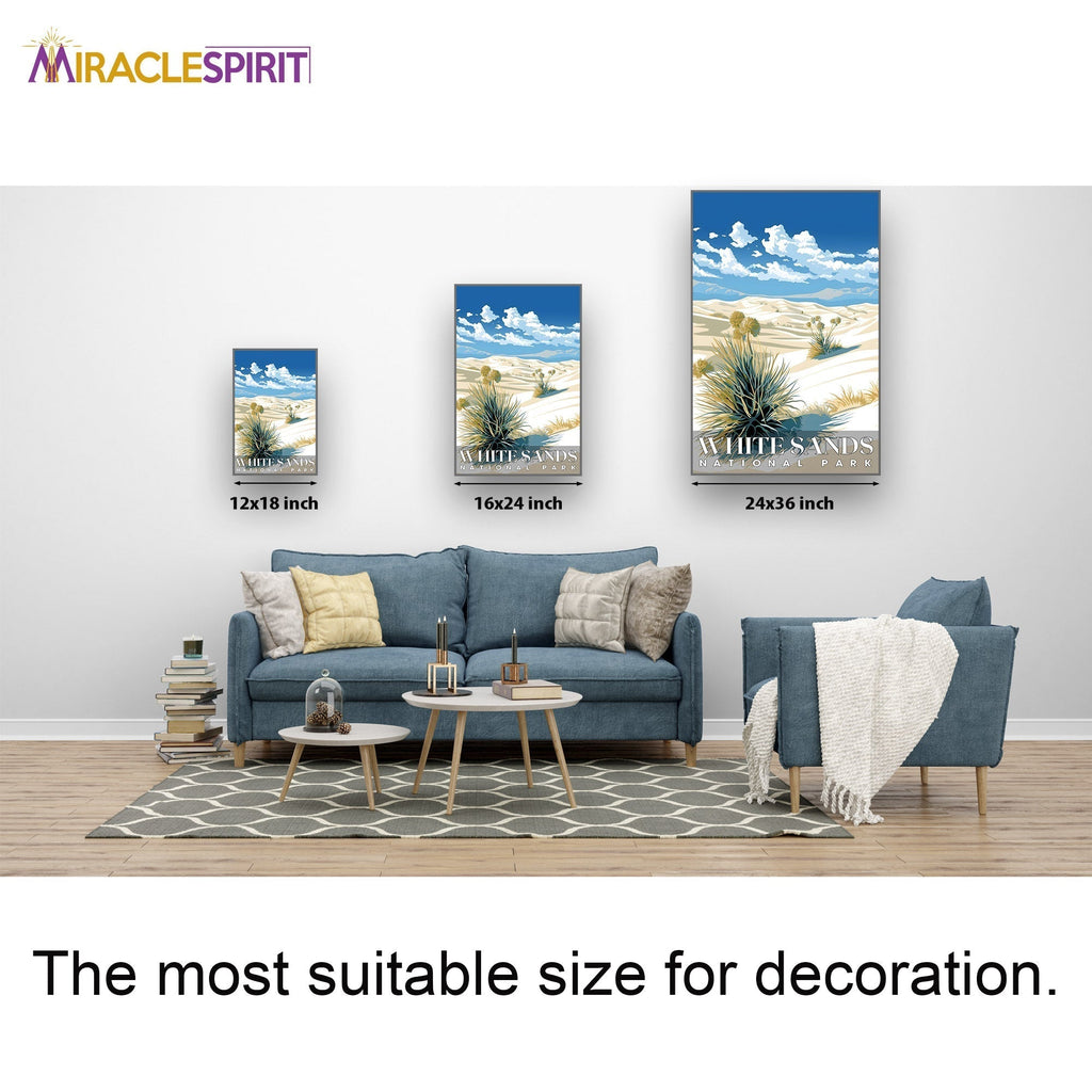 White Sands National Park, National Parks Wall Poster