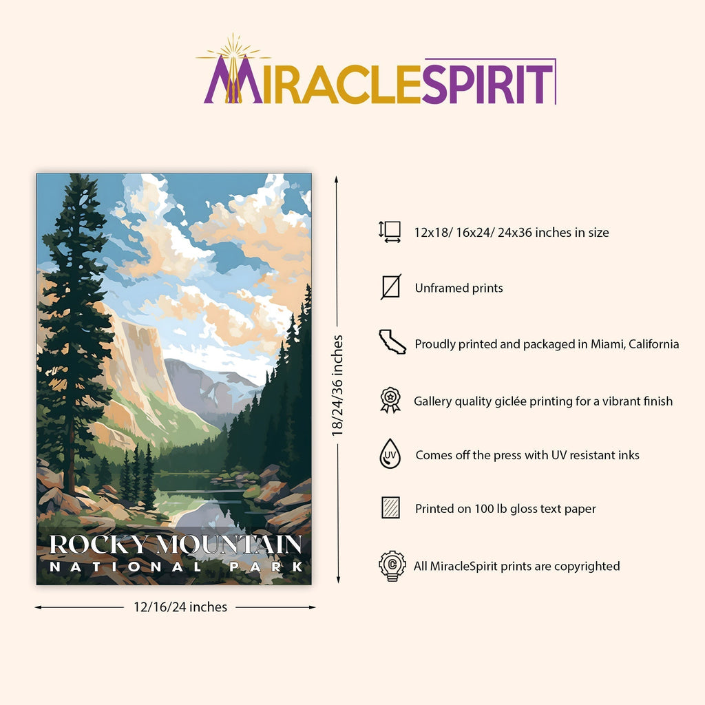Rocky Mountain National Park, National Parks Wall Poster
