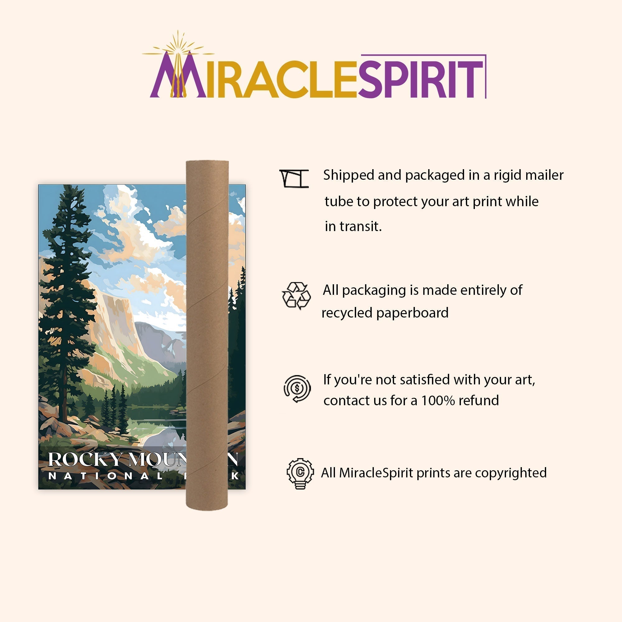 Rocky Mountain National Park, National Parks Wall Poster