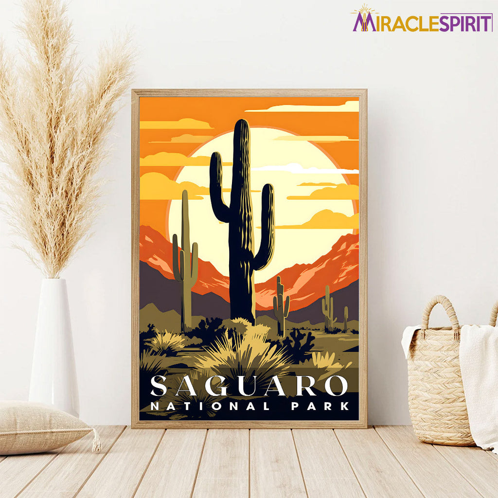 Saguaro National Park, National Parks Wall Poster